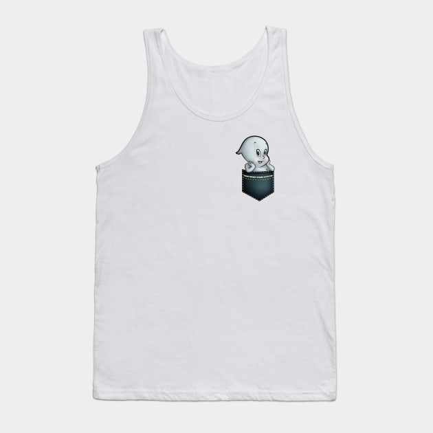 Cute Ghost in your pocket Tank Top by lidijaarts